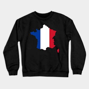 France Flag Map Crewneck Sweatshirt